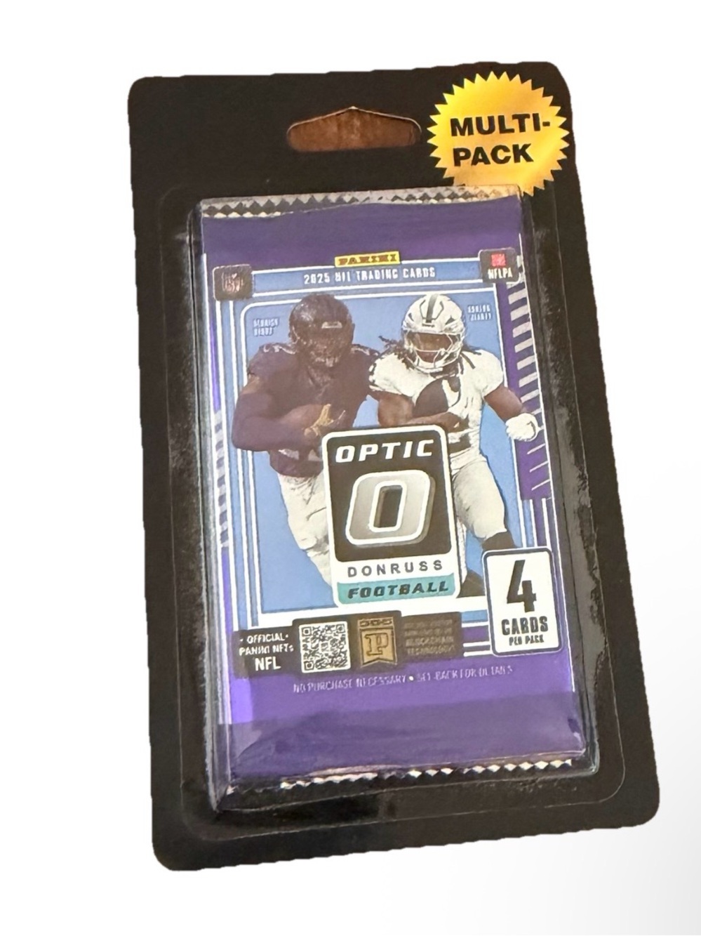 Panini Optic 2025 Football Trading Card Blister 2 Pack - 4 Cards Per Pack
